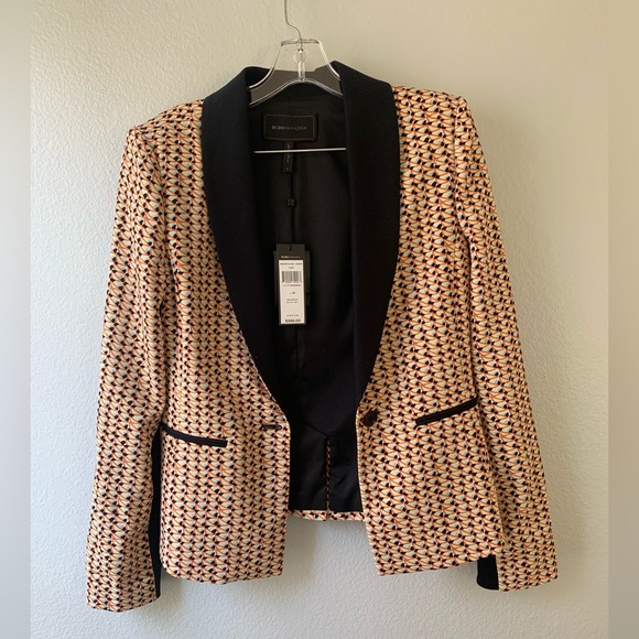 Bcbg Max Azria MULTICOLOUR POLYESTER JACKET, size M - Picture 1 of 7